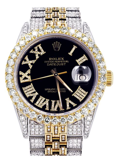 rolex diamonds two tone|rolex diamond bezel 36mm.